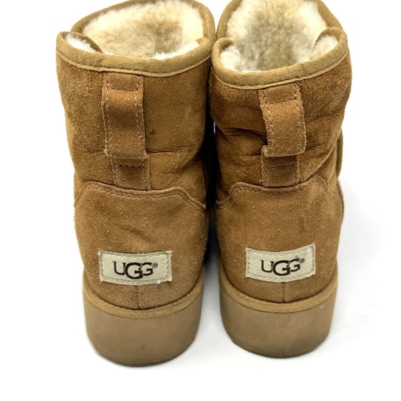 UGG KRISTIN CLASSIC SLIM CHESTNUT SUEDE WEDGE - Picture 6 of 10